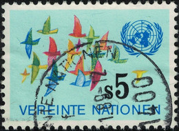 Nations Unies 1979 Oblitéré Used Oiseaux Et Logo ONU Vienne SU - Oblitérés