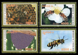Laos 2008 - Yt 1693/96 ; Mi 2076/79 ; Sn 1747/50 (**) Honey Bees - Laos