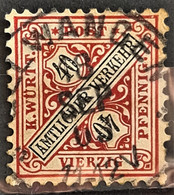 WÜRTTEMBERG 1881 - Canceled - Mi 216 - Usati