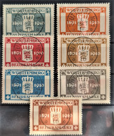 WÜRTTEMBERG 1916 - Canceled - Mi 123-129 - Complete Set! - Oblitérés