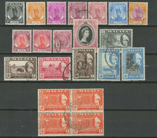 Malaya Trengganu 1921-60 MH / Used Stamps - Trengganu