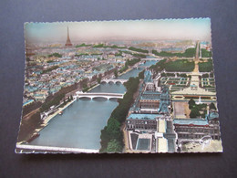 Foto AK Frankreich Paris Panorama Mit Stempel L1 Paris Gare Austerlitz / Bahnhofsstempel Ca. 1940 / 50er Jahre - Cartas & Documentos