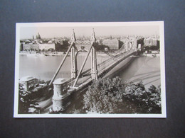 Foto AK Ungarn 1939 Budapest Elisabeth Brücke Auslands PK In Die Schweiz - Ungheria