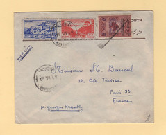 Liban - Beyrouth - 1948 - Par Avion Destination France - Timbre Fiscal Surtaxe Armee - Líbano