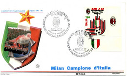 1992 FDC Repubblica MILAN BDF - FDC