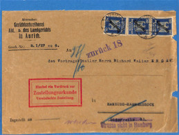 Allemagne Reich 1925 Lettre De Aurich (G3587) - Service