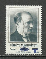 Turkey; 1996 Overprinted Regular Issue Stamp - Usati