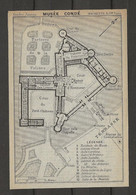 CARTE PLAN 1911 - CHANTILLY OISE - MUSÉE CONDÉ - VOIR LES LÉGENDES - Cartes Topographiques
