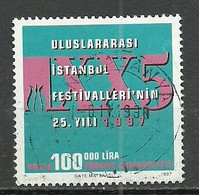 Turkey; 1997 25th Anniv. Of The International Istanbul Festival - Usati