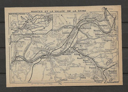CARTE PLAN 1911 - MANTES Et La VALLÉE De La SEINE - MOYENS D'ACCES - ANDRÉSY - LIMAY - MÉZIERES - BONNIERES - BEYNES - Cartes Topographiques