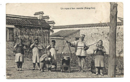 CHINA - Old Postcard _ KIANG-SOU - Repas Bon Marché > Buy It Now ! - China