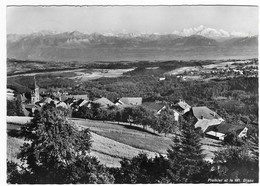 CPSM LE VILLAGE DE PREMIER ET LE MT MONT BLANC, CANTON DE VAUD, SUISSE - Premier