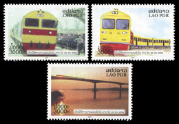 Laos 2009 - Yt 1744/46 ; Mi 2116/18 ; Sn 1775/77 (**) Opening Of The Laos-Thai Railway - Laos