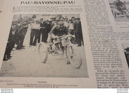 1899 COURSE AUTOMOBILES - PAU = BAYONNE = PAU - AUTOMOBILE CLUB BÉARNAIS - LA VIE AU GRAND AIR - Tijdschriften - Voor 1900
