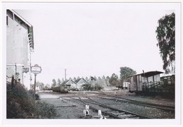 Forville - Vue D'ensemble De La Gare Vers Huy - Photo Repro - & Railway Station - Eisenbahnen