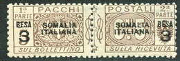 SOMALIA 1923 PACCHI POSTALI 3 B SU 5 C. SASSONE N.21  ** MNH - Somalia