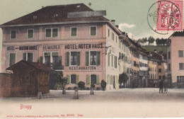 Suisse - Hôtel - Brugg - Hôtel Rotenhaus - Circulée 27/12/1905 - Brugg