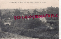 87- CHATEAUNEUF LA FORET - PONT DE LA COMBADE  LE MOULIN DU PERE FAURE - Chateauneuf La Foret