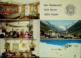 KIPPEL Bar-Restaurant Hotel Lötschberg Walliser-Keller Bes.: Familie Kluser Skillift Stempel Hotel - Kippel