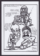 CPM Gabon Omar Bongo Par Jihel Tirage Limité Signé En 300 Ex. Numérotés Satirique Caricature Giscard Chirac - Gabun