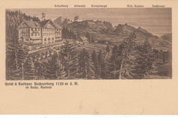 Suisse - Hôtel - Buchserberg- Hôtel Kurhaus - Circulée 30/07/1918 - Litho - Berg