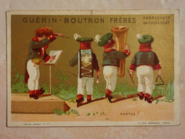 CHROMO Chocolat GUERIN BOUTRON Frères Fanfare De Dos - Guerin Boutron