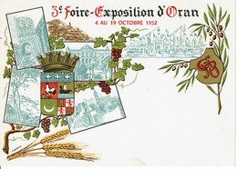 Carte Postale émise Pour La 3eme Foire Internationale D'Oran En 1952 (écrite Au Verso) - Oran