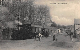 Vouvray         37         Le Tramway. Avenue Brulé.  Publicité Chocolat Louis     (voir Scan) - Vouvray