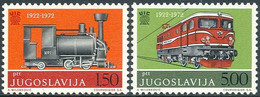 Jugoslawien, 1972, (Mi.Nr.1469/70), Eisenbahnverband ** - Unused Stamps