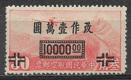 Republic Of China 1948. Scott #C55 (M) Junkers F-13 Over Great Wall - Airmail