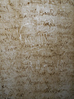 1794 ANTIQUE MANUSCRIPT LATIN TEXT HANDWRITTEN DOCUMENT 4 PAGES WATERMARKED SIGNED DOMINICUS BONAVENTURA - Manuskripte