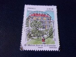 5510 OBLITERATION RONDE  SUR TIMBRE GOMME ORIGINE JEAN DE LA FONTAINE - Used Stamps