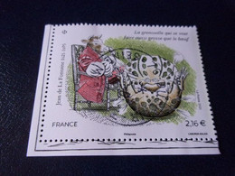 5509 OBLITERATION RONDE  SUR TIMBRE GOMME ORIGINE JEAN DE LA FONTAINE - Used Stamps