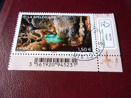 5512 OBLITERATION RONDE  SUR TIMBRE GOMME ORIGINE SPELEOLOGIE - Used Stamps