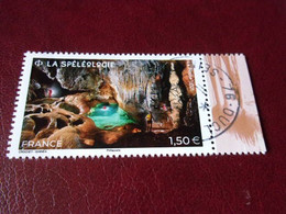 5512 OBLITERATION RONDE  SUR TIMBRE GOMME ORIGINE SPELEOLOGIE - Used Stamps
