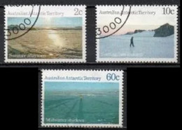 AUSTRALIA ANTARTIC TERRITORY 1987 ANTARCTIC SCENES 1984-1987 SET 3V USED MI AQ 74-5+77 SC AQ L60+64+68 YT AQ 79 SG AQ 76 - Used Stamps