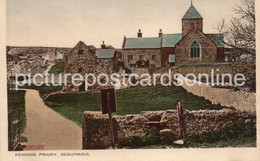 PENMON PRIORY BEAUMARIS OLD COLOUR POSTCARD ANGLESEY WALES - Anglesey