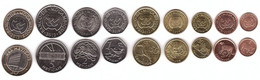 Mozambique - Set 9 Coins 1 5 10 20 50 C 1 2 5 10 Meticais 2006 - 2019 UNC Lemberg-Zp - Mozambique