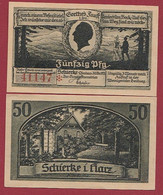 Allemagne 1 Notgeld  De 50 Pf Stadt  Schierke I Harz  Dans L 'état   Lot N °398 - Sammlungen
