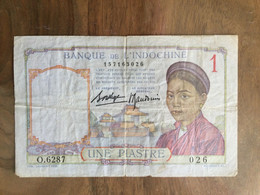 1 Piastre 1936 TB - Indochina