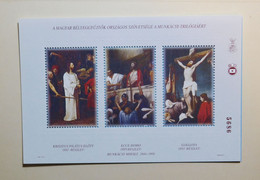 Hungary - 2001 - Munkacsy - Jesus Trilogy 1 - Memorial Commemorative Sheet - MNH - Souvenirbögen