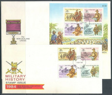 New Zealand, 1984, Military History - South Africa, France, North Africa, Korea & South East Asia, FDC - Ohne Zuordnung