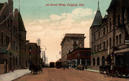 Canada - Street West, Calgary (Alta, Alberta) Valentine & Sons Publishing Co - Calgary