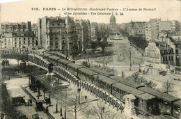 Paris * 15ème * Le Métro Métropolitain * Boulevard Pasteur * Avenue De Breteuil Et Les Invalides - Openbaar Vervoer