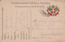 CARTE EN FRANCHISE ECRITE 1916 - Marcofilia - EMA ( Maquina De Huellas A Franquear)
