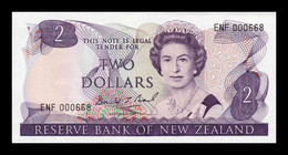 Nueva Zelanda New Zealand 2 Dollars 1992 Pick 170c Low Serial SC UNC - Nieuw-Zeeland