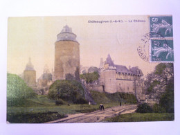 2021 - 3286  CHÂTEAUGIRON  (Ille-et-Vilaine)  :  Le CHÂTEAU  -  Carte Toilée Couleur  1909   XXX - Châteaugiron
