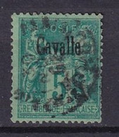 CAVALLE - 5 C. Avec Surcharge Noire Oblitéré FAUX - Usados