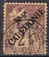 NOUVELLE-CALEDONIE - 2 C. Sage Dentelé  Oblitéré Tirage Clandestin - Used Stamps