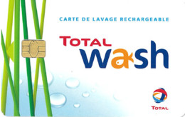 # Carte A Puce Portemonnaie Lavage Total - 850 Stations - Plante Et Gouttes - Carte De Lavage Rechargeable - TBE - Car-wash